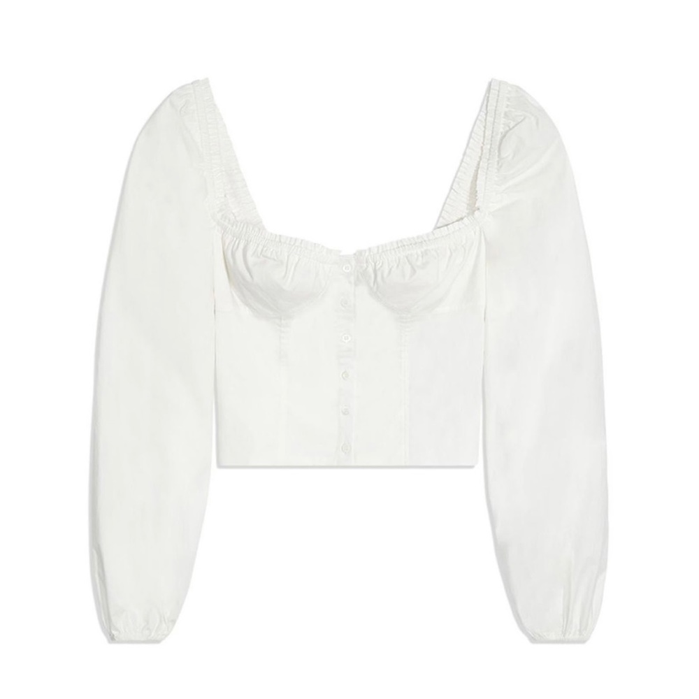 WeWoreWhat Ruched Cup Top in Size Large
